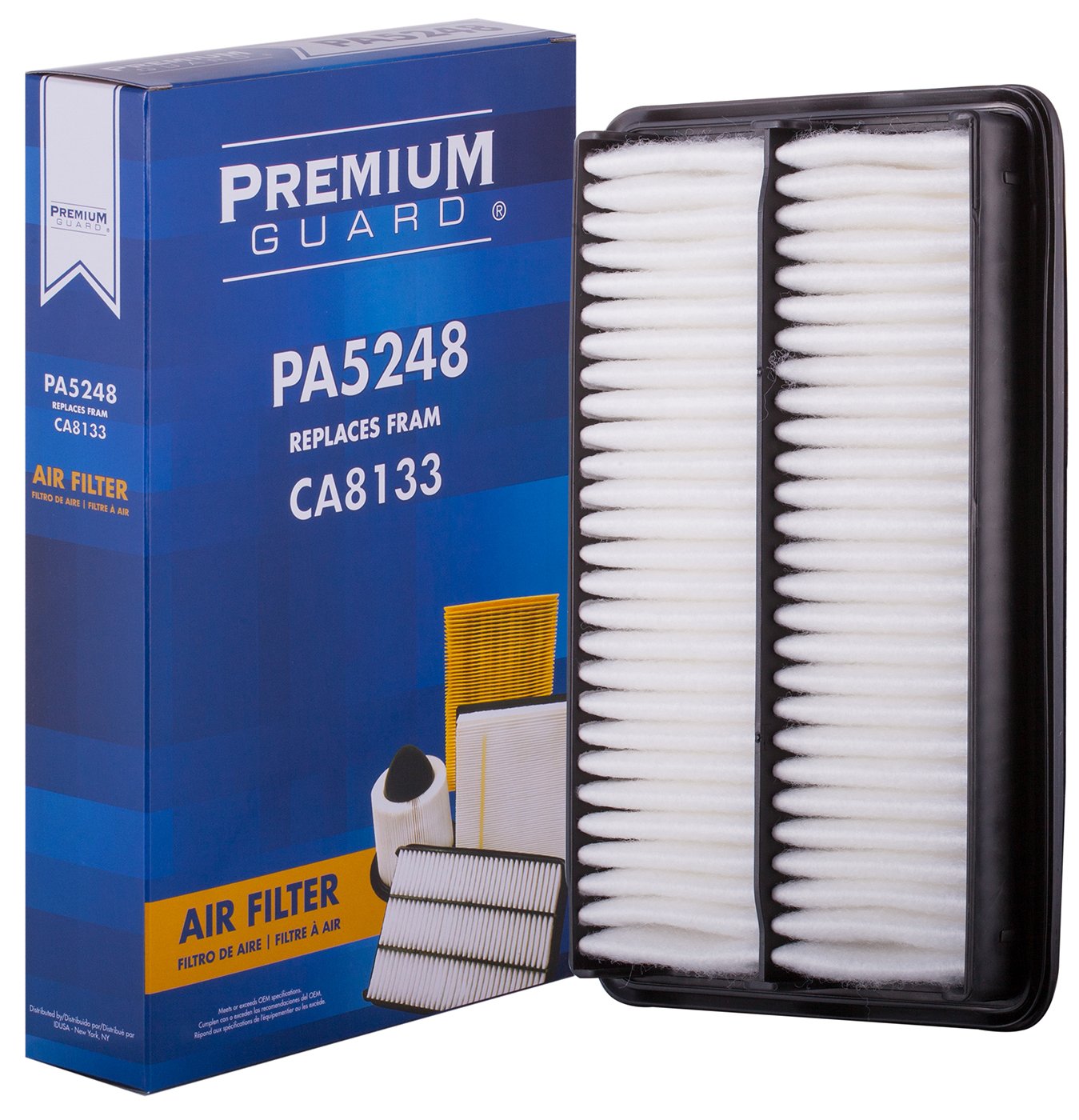 PG Engine Air Filter PA5248 - Compatible with 2002-1998 Honda Accord | High-Performance Replacement Air Filter for Improved Engine Efficiency & Fuel Economy | Ideal for City Driving & Highway Commutes
