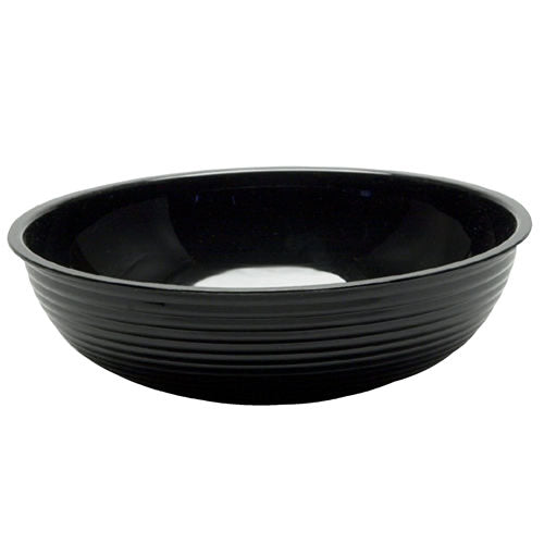 Cambro RSB10CW110 Camwear Round Ribbed Bowl - 10 Quart, Black - Perfect for Food Prep, Serving, and Storage in Restaurants, Catering & Home Kitchens