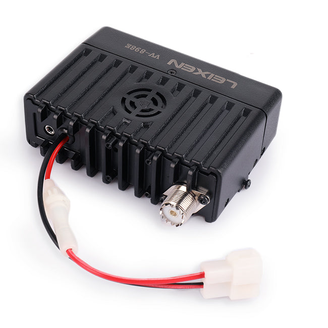 Leixen VV 898E Dual Band VHF UHF Mobile Ham Radio - 25W High Power, 128 Channels, LCD Display for Car Truck & Emergency Communication