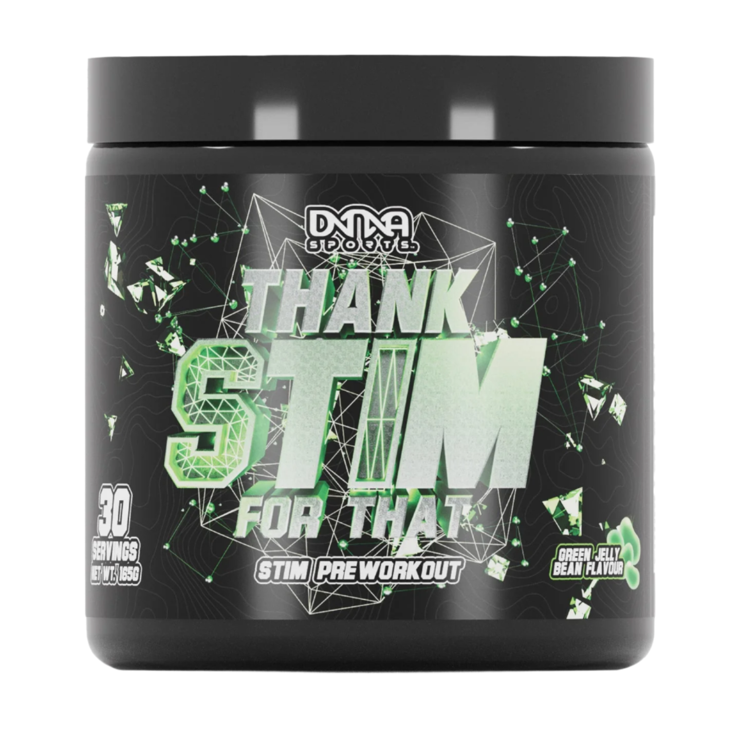 DNA Sports Thank Stim For That 270g Pre-Workout Supplement - Boost Energy & Focus for Gym, Running & Athletic Performance
