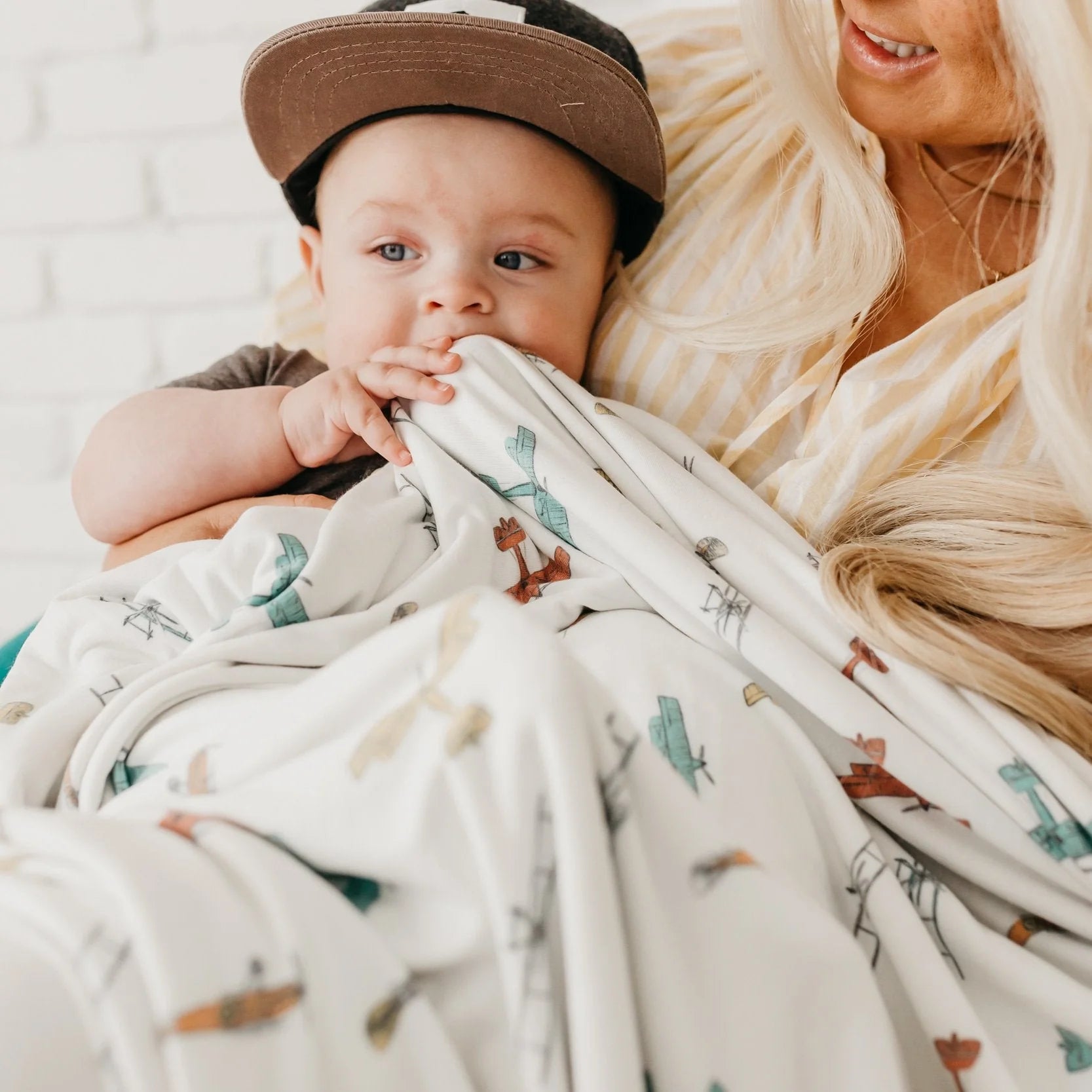 Soft & Breathable Copper Pearl Knit Swaddle Blanket for Babies - Perfect for Swaddling, Nursing & Stroller Use - Organic Cotton Baby Blanket for Newborns & Infants