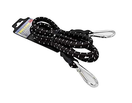TIJAR 150cm Heavy Duty Bungee Cord with Carabiner - Extra Strong & Durable Elastic Rope for Camping, Hiking, Gear Tie Down, Outdoor Activities