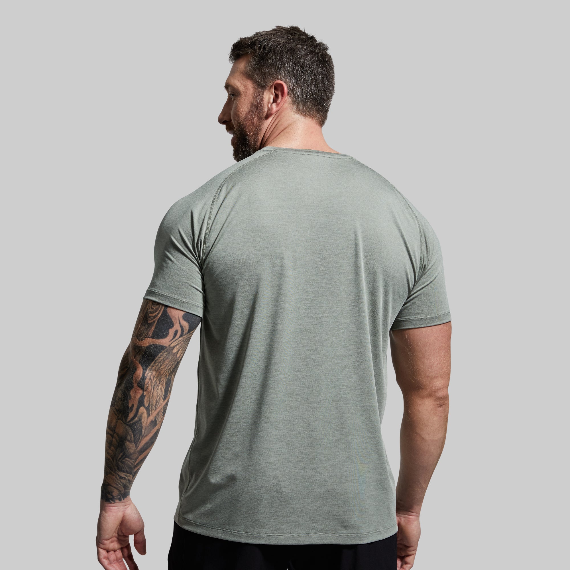 Men's Agave Green Training Tee - Moisture Wicking Workout Shirt for Gym & Running - Lightweight & Breathable Activewear