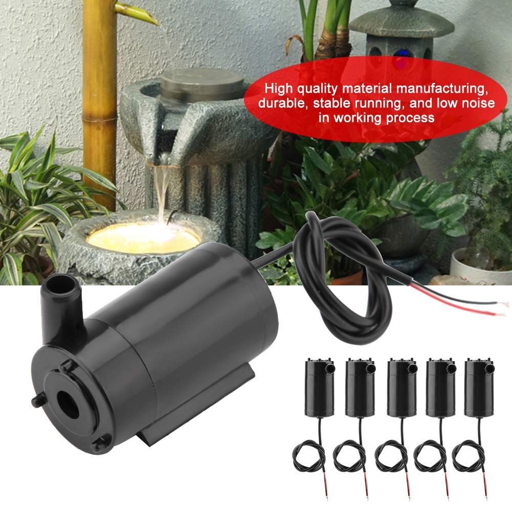 3W 220V Submersible Water Pump, 5pcs DC 3V-5V Mini Water Pump for Aquarium/Fish Tank/Pond/Hydroponics - Ideal for Home, Garden & DIY Water Circulation Projects