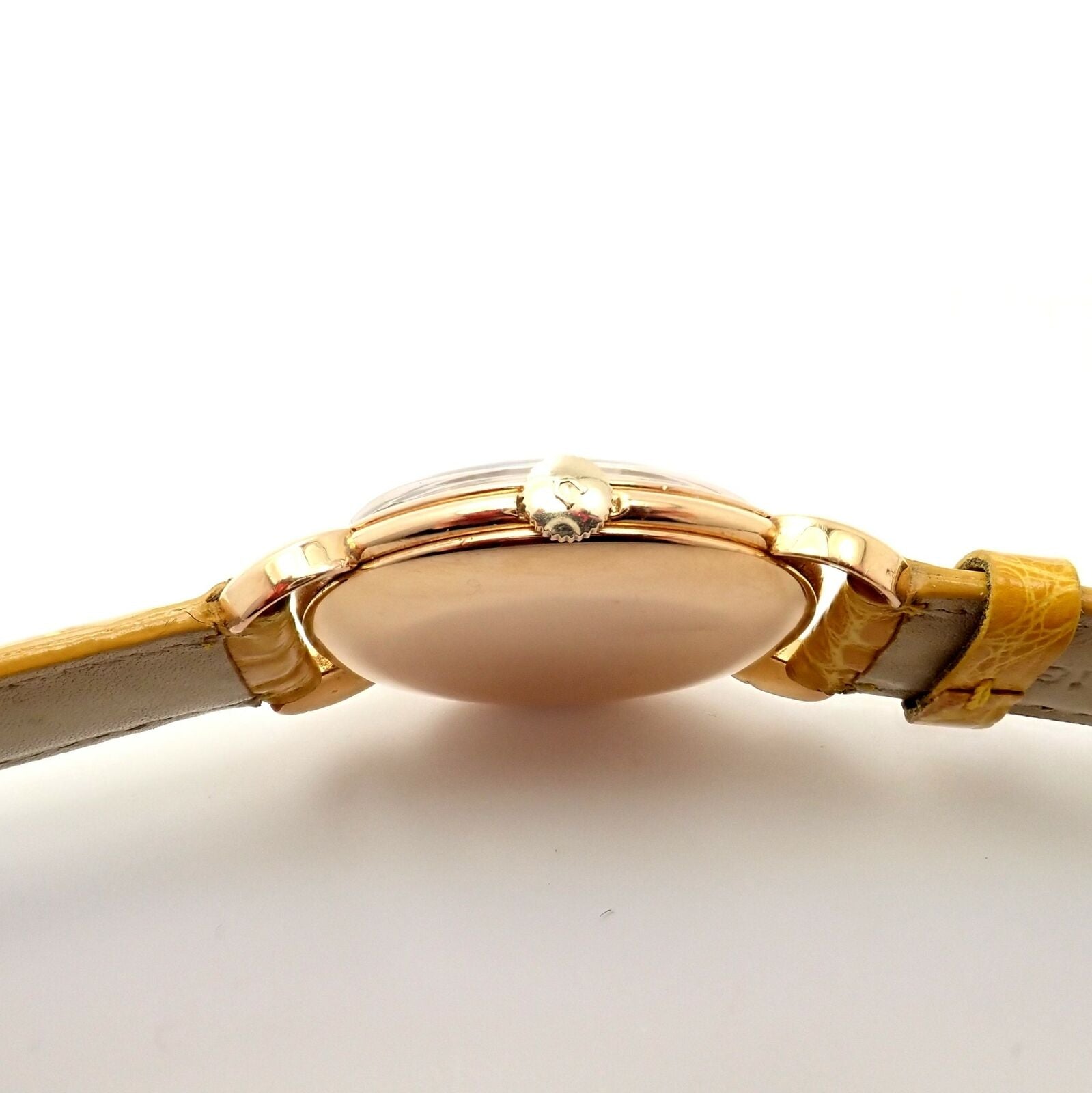 Movado R8405 18k Yellow Gold Automatic Watch with Yellow Alligator Band – Luxury Timepiece for Men, Perfect for Business Meetings & Formal Events