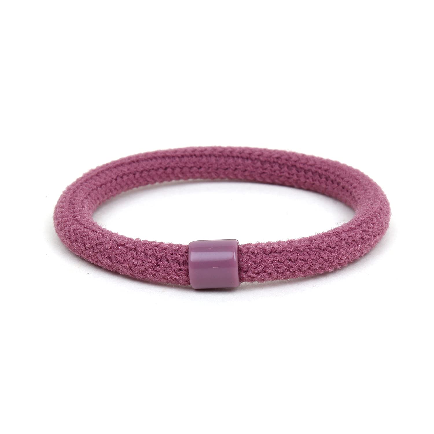 Sonpal Hair Rubber Bands for Women & Girls - Soft Cotton Elastic Hair Ties (Pack of 27) - Bright & Dark Multicolor Ponytail Holders for School, Workout, Yoga & Everyday Styling