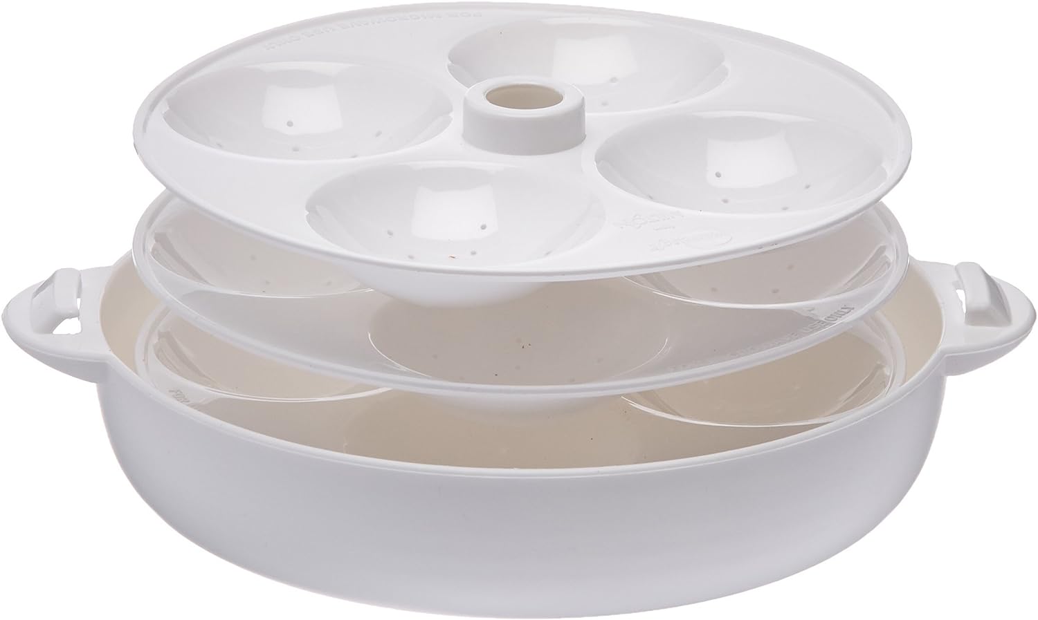 Milton Microwave Idli Maker and Steamer - 12 Idli Capacity, BPA-Free, White - Perfect for Quick & Healthy Indian Breakfast at Home or Office