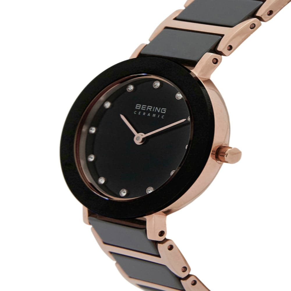 BERING 11429-746 Ceramic Women's Watch - Luxury Waterproof Ladies Wristwatch with Stainless Steel Band for Business, Party & Everyday Wear