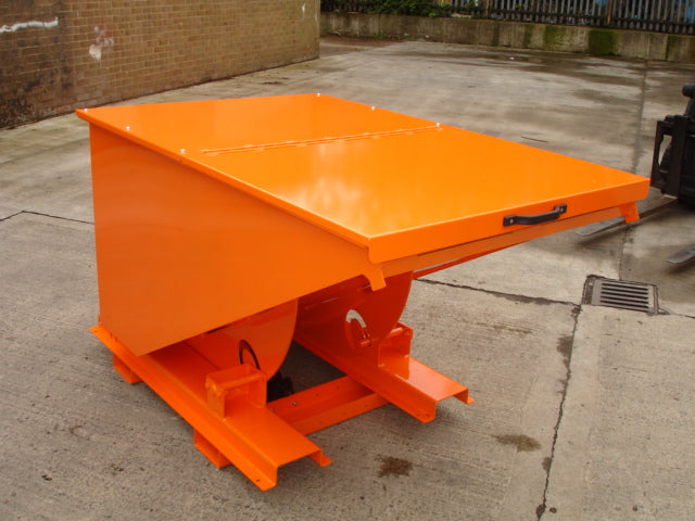 ICUS Heavy Duty Forklift Tipping Skip - Durable Steel Waste Container for Industrial Material Handling | Perfect for Warehouse, Construction & Recycling Operations