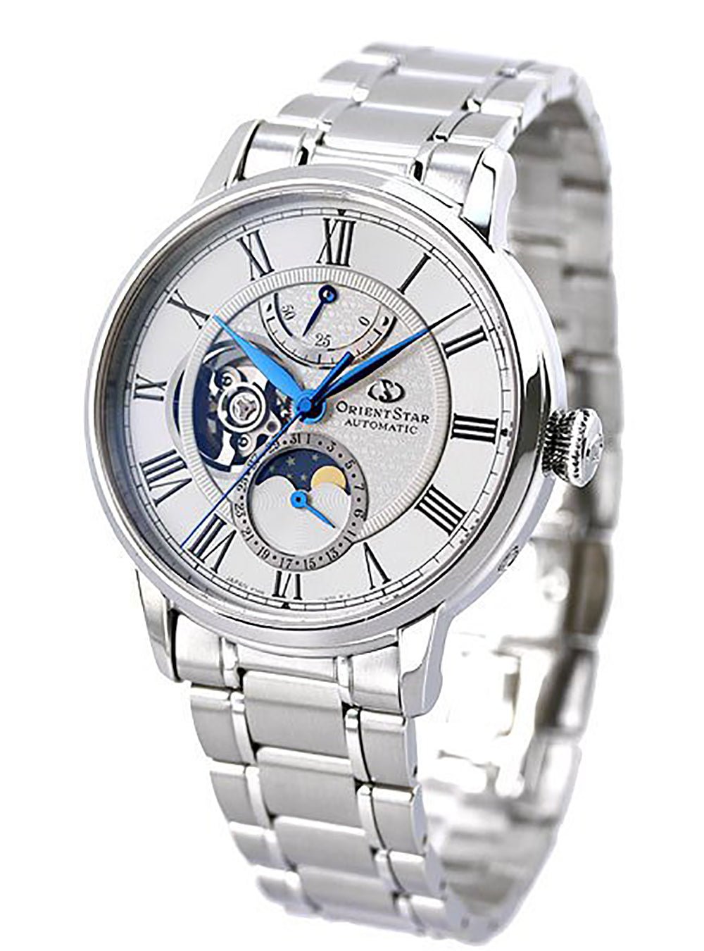 ORIENT STAR Classic Mechanical Moon Phase Watch RK-AY0102S - Japanese Made JDM Timepiece for Men, Luxury Dress Watch for Business & Formal Occasions