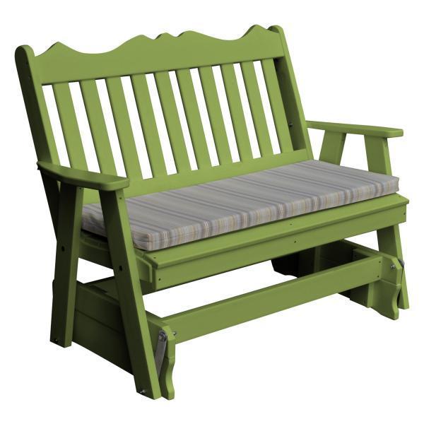 A & L Furniture Poly Royal English Glider - Premium Comfort Gliding Chair for Nursery, Living Room & Relaxation - Soft Cushioned Rocking Chair with Smooth Motion - Perfect for Breastfeeding, Reading & Lounging