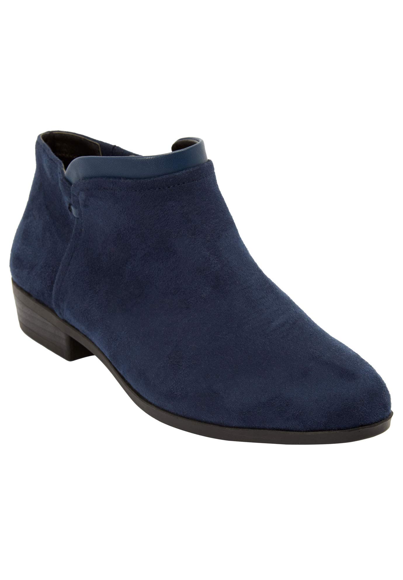 Comfortview Women's Wide Width The Bexley Bootie - Stylish Ankle Boots for Fall & Winter, Perfect for Work, Casual Outfits & Outdoor Walking