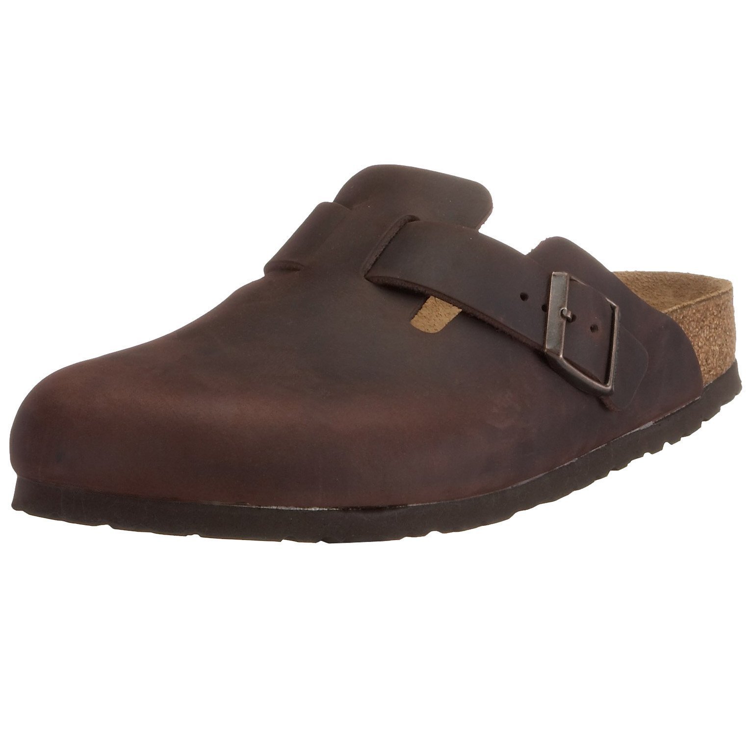 Birkenstock Men's Arizona Soft Footbed Sandals - Comfortable Cork Leather Clogs for Walking, Home & Garden, Casual Wear