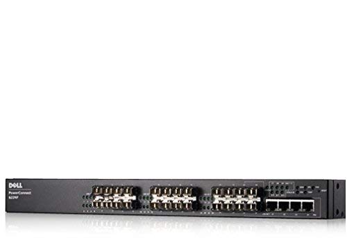 Refurbished Dell PowerConnect 6224F 24-Port Gigabit Ethernet Switch with SFP Fiber Optic Ports - Ideal for Data Centers, Server Rooms & High-Speed Business Networks