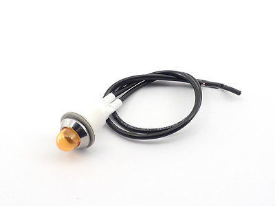 Marshall Amber Round Indicator Bulb - High Visibility Turn Signal Light for Cars, Trucks, Motorcycles & Trailers - Durable LED Replacement Bulb for Safe Driving