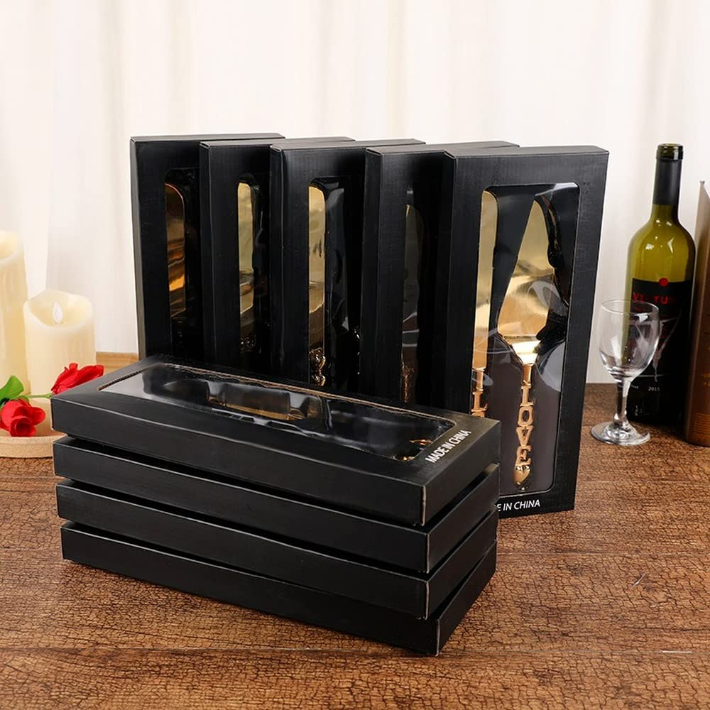 2-Piece European Style Gold Cake Knife and Spatula Set - Elegant Wedding & Banquet Serving Utensils for Cakes, Pies, Pizza - Perfect for Parties, Catering & Home Baking (4-Piece)