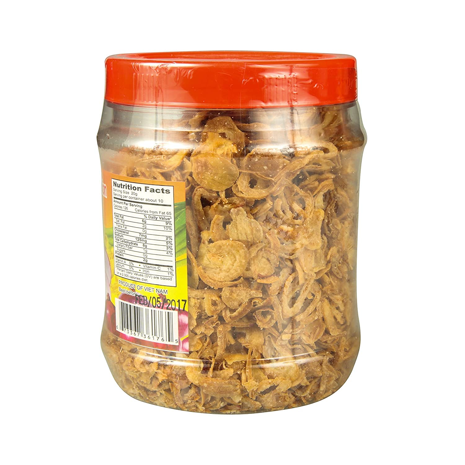 Crispy Fried Red Onions - Golden Brown Topping for Salads, Soups & Noodles - Flying Horse Brand (Hanh Phi) - 7 Oz (200g) - Perfect for Pho, Ramen & Bibimbap