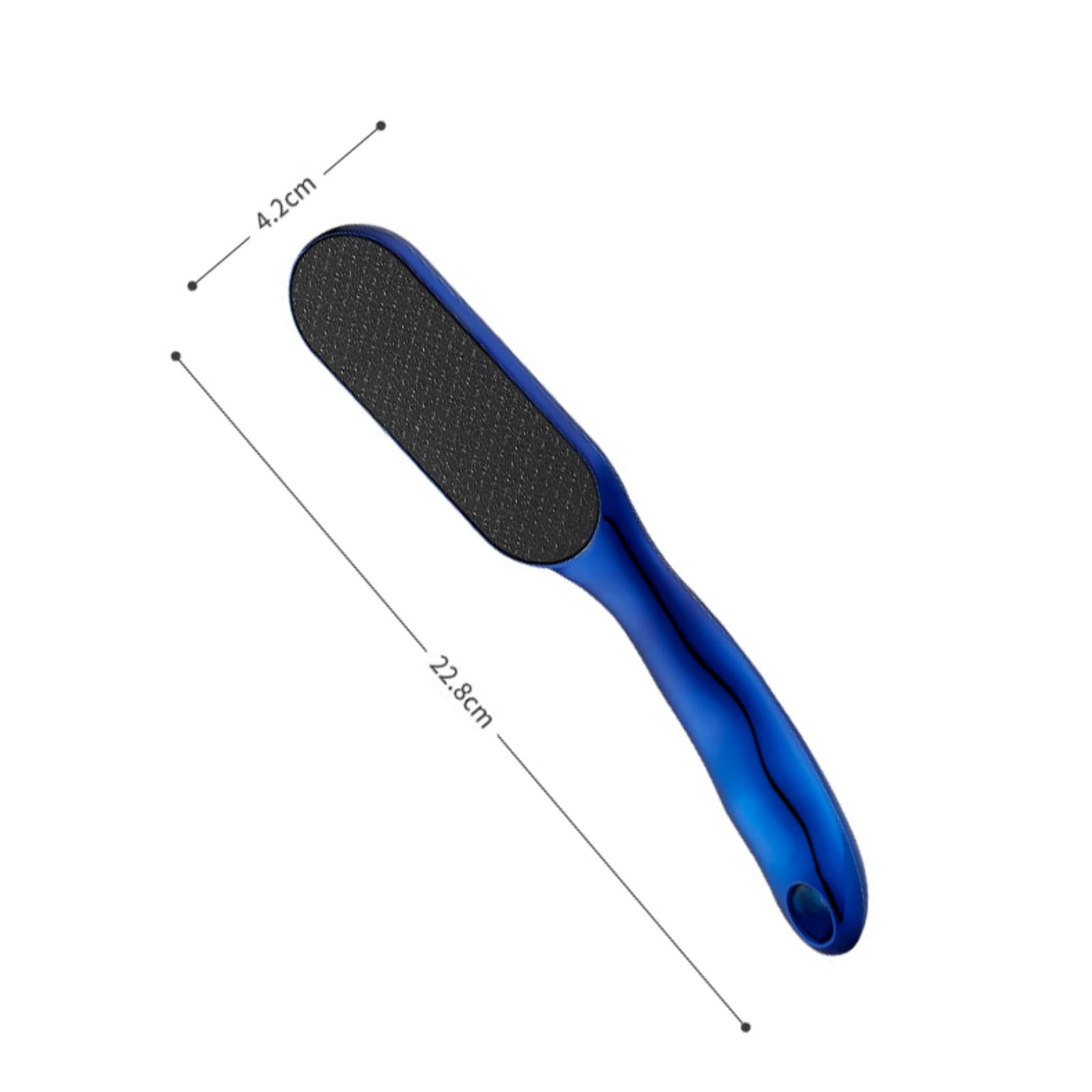 2025 New Nano Glass Foot File with Handle - Professional Callus Remover & Foot Scrubber for Smooth Feet - Blue & Gold Pedicure Tool for Home Spa, Salon & Travel Care