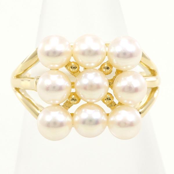 18K Yellow Gold Pearl Ring for Women - Elegant & Timeless Jewelry Gift for Wedding, Anniversary, or Special Occasions