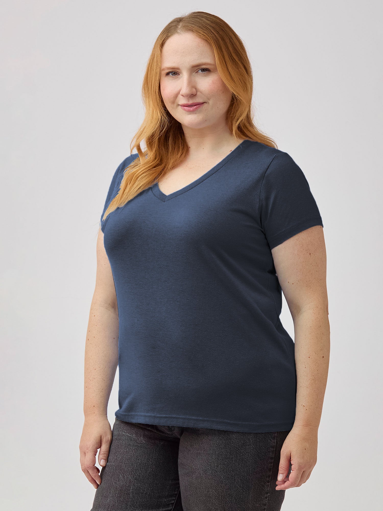 5 Pack Women's V Neck T-Shirts - Soft & Comfortable Casual Tees for Everyday Wear - Perfect for Work, Gym, and Lounge