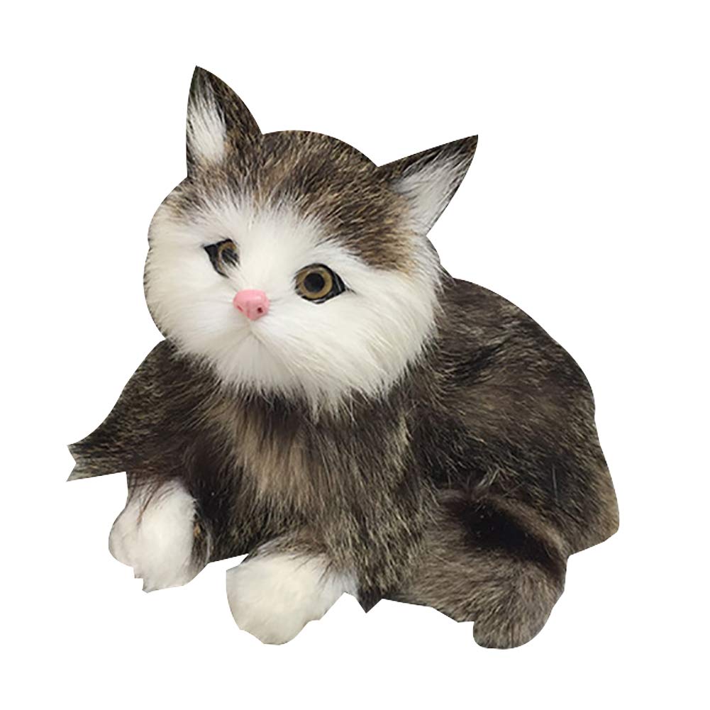 **Anniston Kids Toys - Brown Stuffed Cat Doll for Boys & Girls | Realistic Prone Position Design, Perfect for Home Decor, Photography Props & Playtime Fun | Great Gift for Birthdays & Holidays**