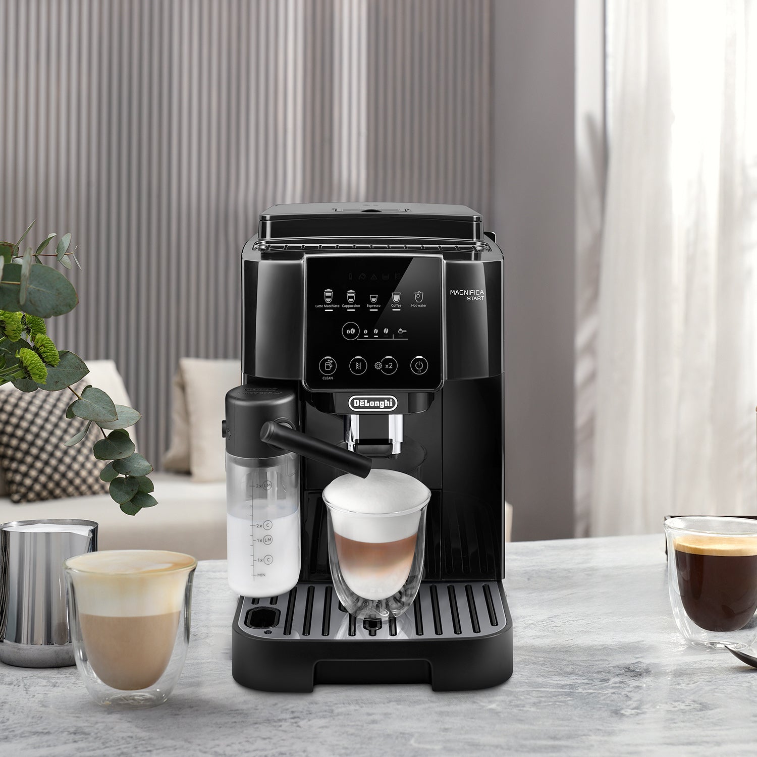De'Longhi Magnifica Start Automatic Espresso Machine with LatteCrema System - Black (ECAM22080B) | Perfect for Home Baristas & Coffee Lovers - Make Lattes, Cappuccinos & Espresso Drinks at Home
