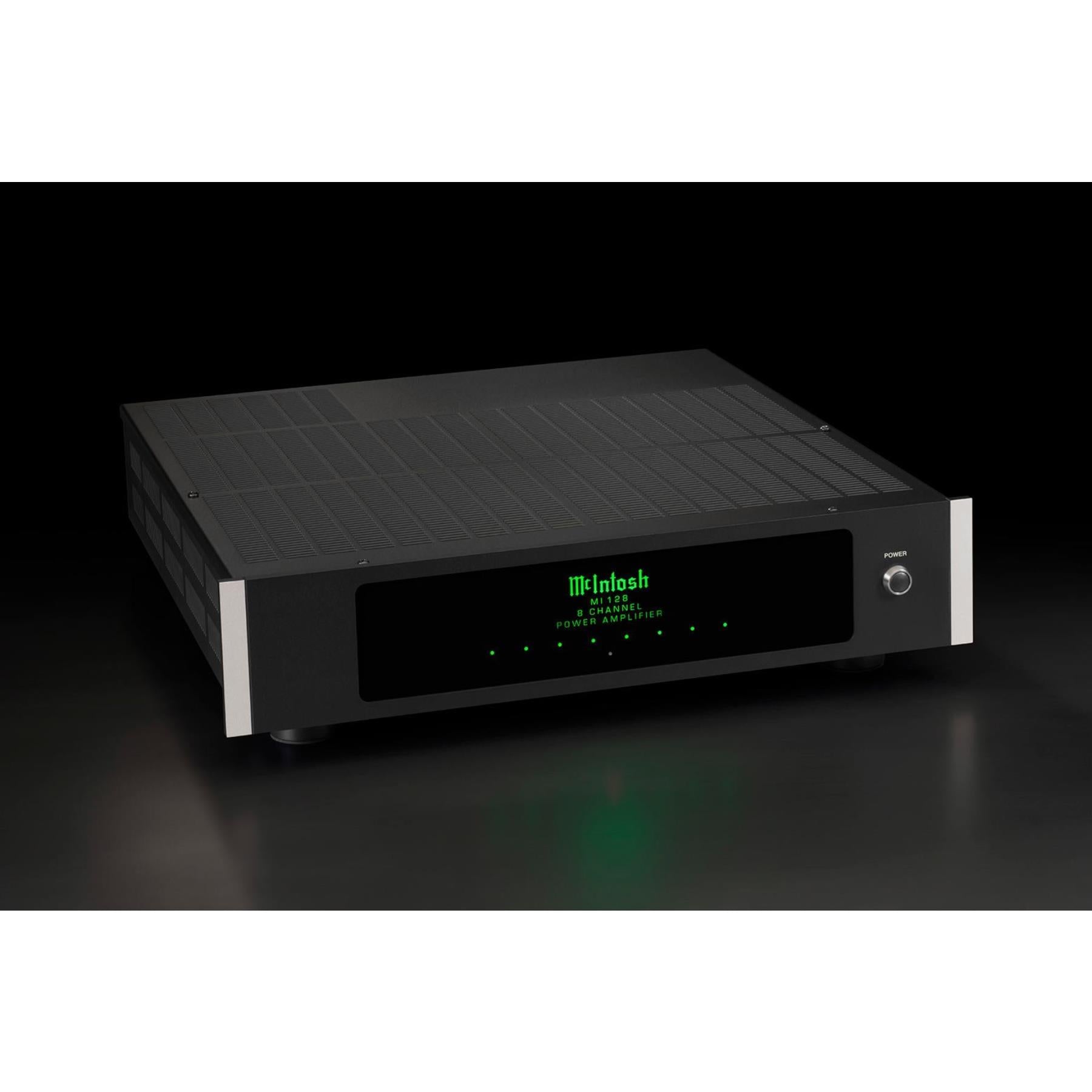 McIntosh MI128 8-Channel High Power Digital Audio Amplifier for Home Theater & Multi-Zone Sound Systems - Perfect for Dolby Atmos, Surround Sound & Whole House Audio