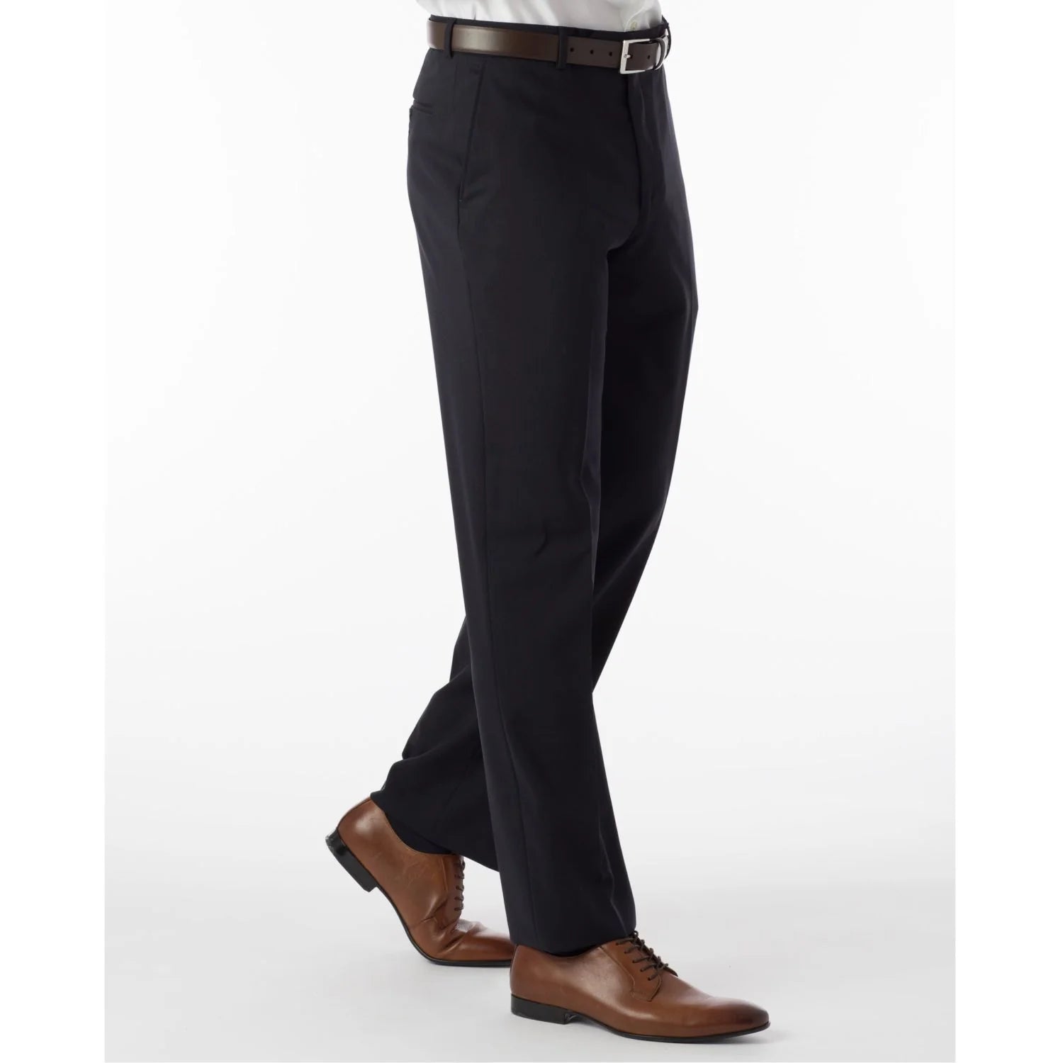 Allen Oniel Navy Dress Slacks for Men - Classic Slim Fit Formal Pants for Office, Business & Wedding Events