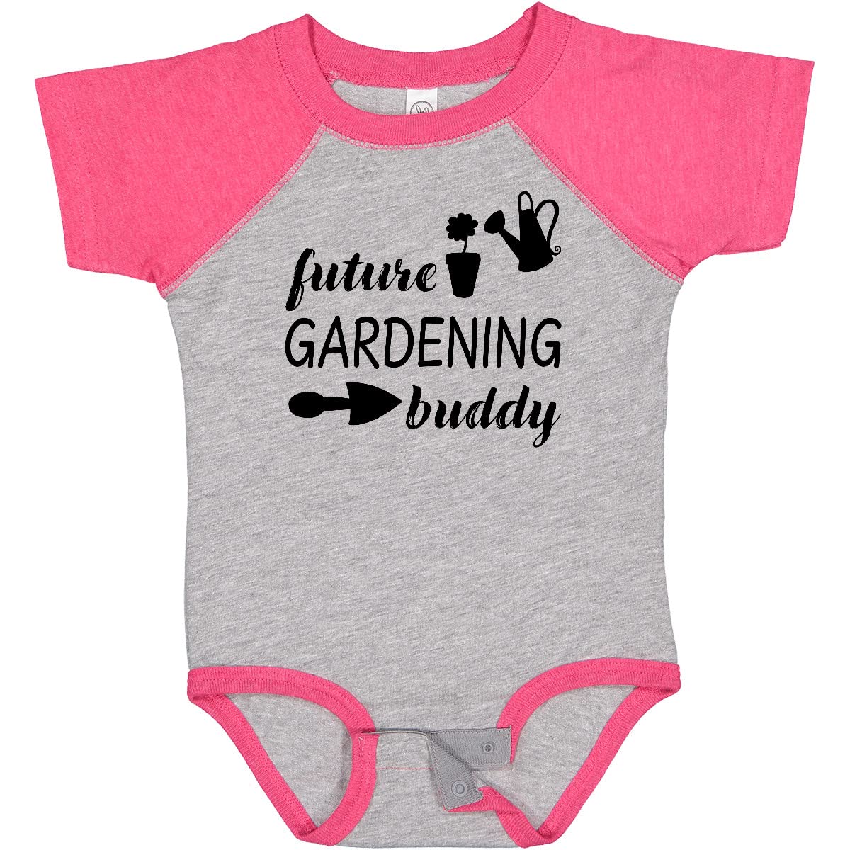 Inktastic Future Gardening Buddy Baby Bodysuit - Cute Organic Cotton Onesie for Infants & Toddlers - Perfect for Outdoor Activities, Family Gardening & Photo Shoots