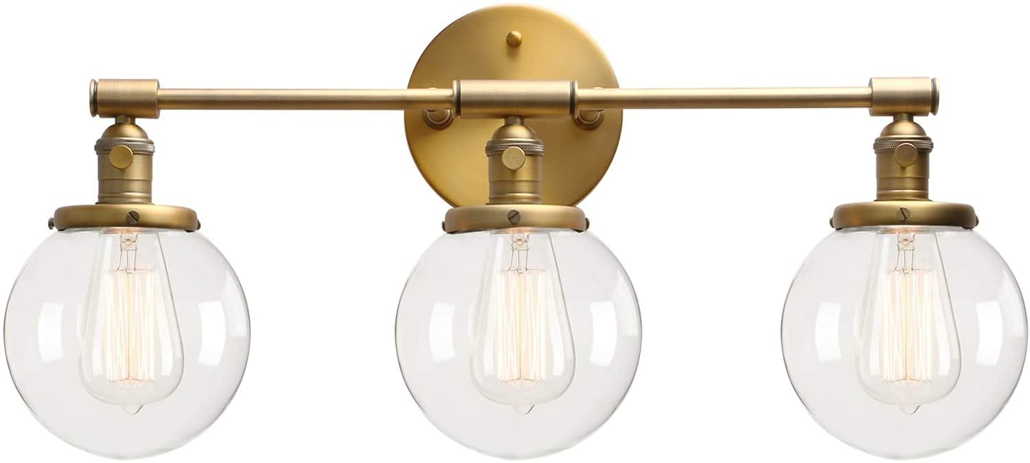 Permo 3-Light Wall Sconce - Black Bathroom Vanity Light with 5.9