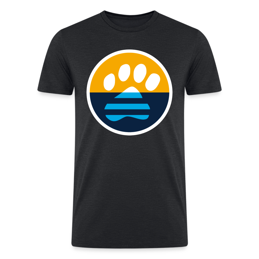 Organic Tri-Blend T-Shirt with MKE Flag Paw Design - Comfortable & Stylish for Casual Wear, Outdoors, and Dog Lovers
