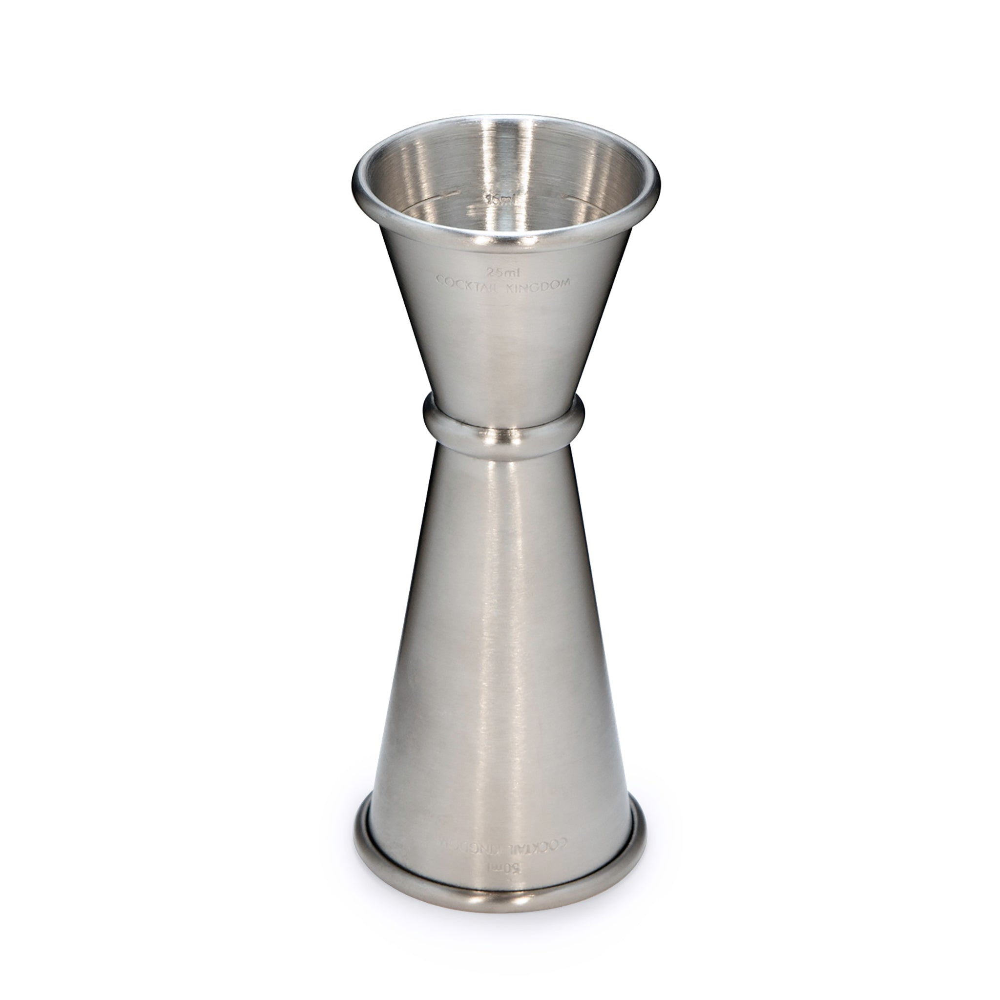 Premium Japanese Style Stainless Steel Jigger - 25ml & 50ml Dual Measuring Cup for Cocktails, Bartending & Mixology - Perfect for Home Bars & Professional Use