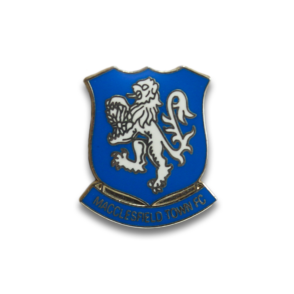 Macclesfield Town FC Enamel Pin Badge - Blue - Perfect for Fans, Collectors & Gifting on Match Days