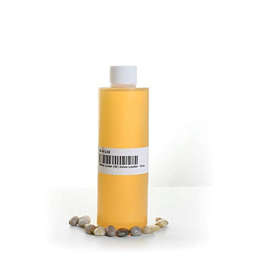 White Linen Scented Oil - 8oz Natural Perfume & Body Oil for Women | Organic Fragrance Oil for Home, Diffuser & Aromatherapy | Long-Lasting White Linen Type Essential Oil for Relaxation & Spa Days
