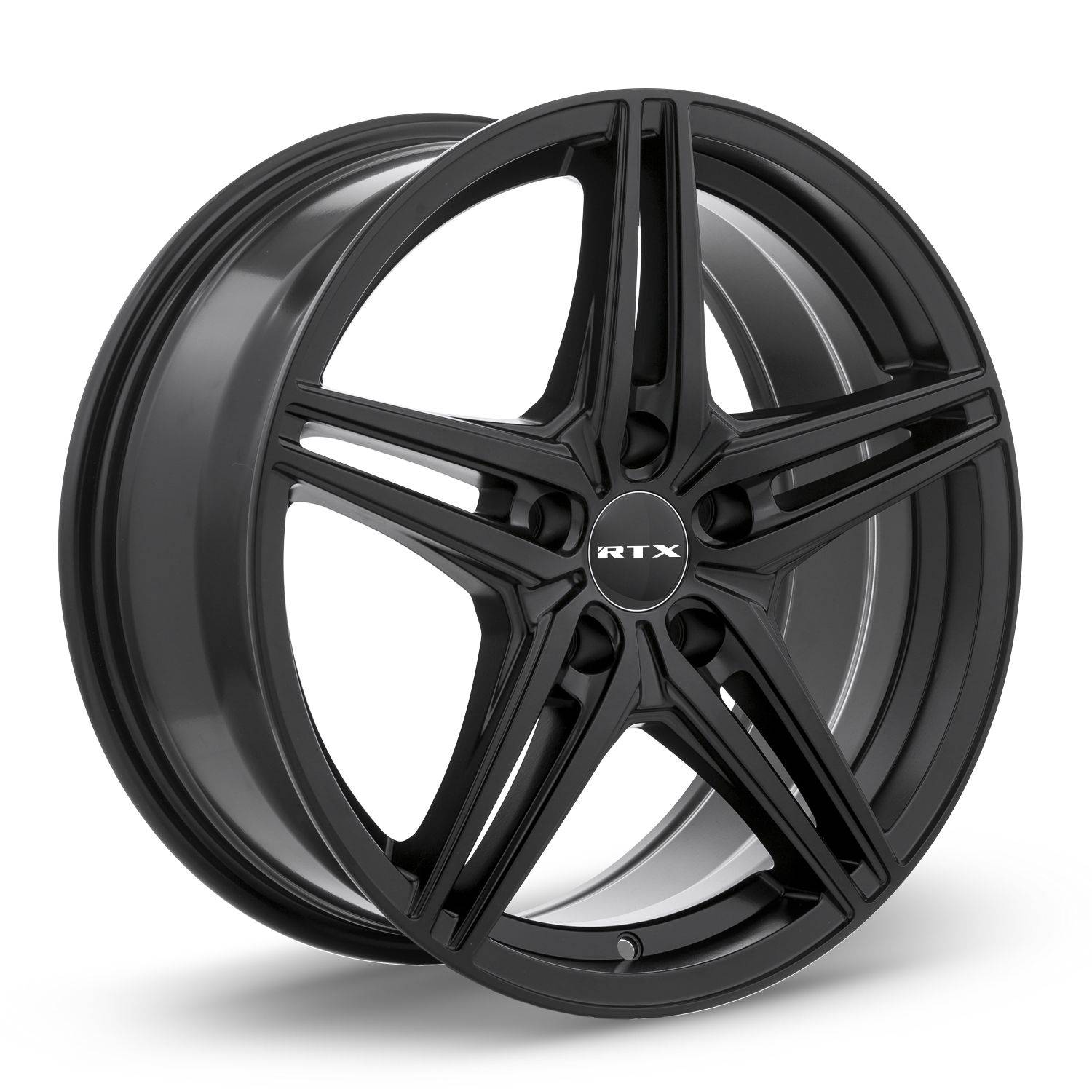 RTX Bern 16x7 Inch Alloy Wheel Rim - Matte Black, 4x100 Bolt Pattern, 40 Offset, 73.1mm Center Bore - Includes Center Caps (Lug Nuts Sold Separately) - Perfect for Honda Civic, Toyota Corolla & Compact Car Upgrades