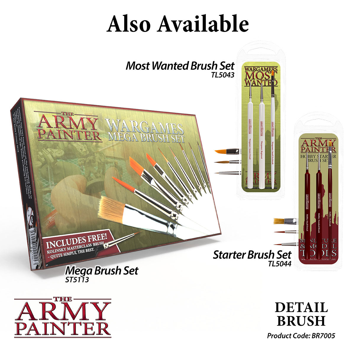 Premium Wargamer Paint Brushes for Miniatures - Fine Detail Brush Set for Tabletop Gaming, Warhammer & Model Painting - Perfect for Miniature Wargaming, Dioramas & Hobby Projects