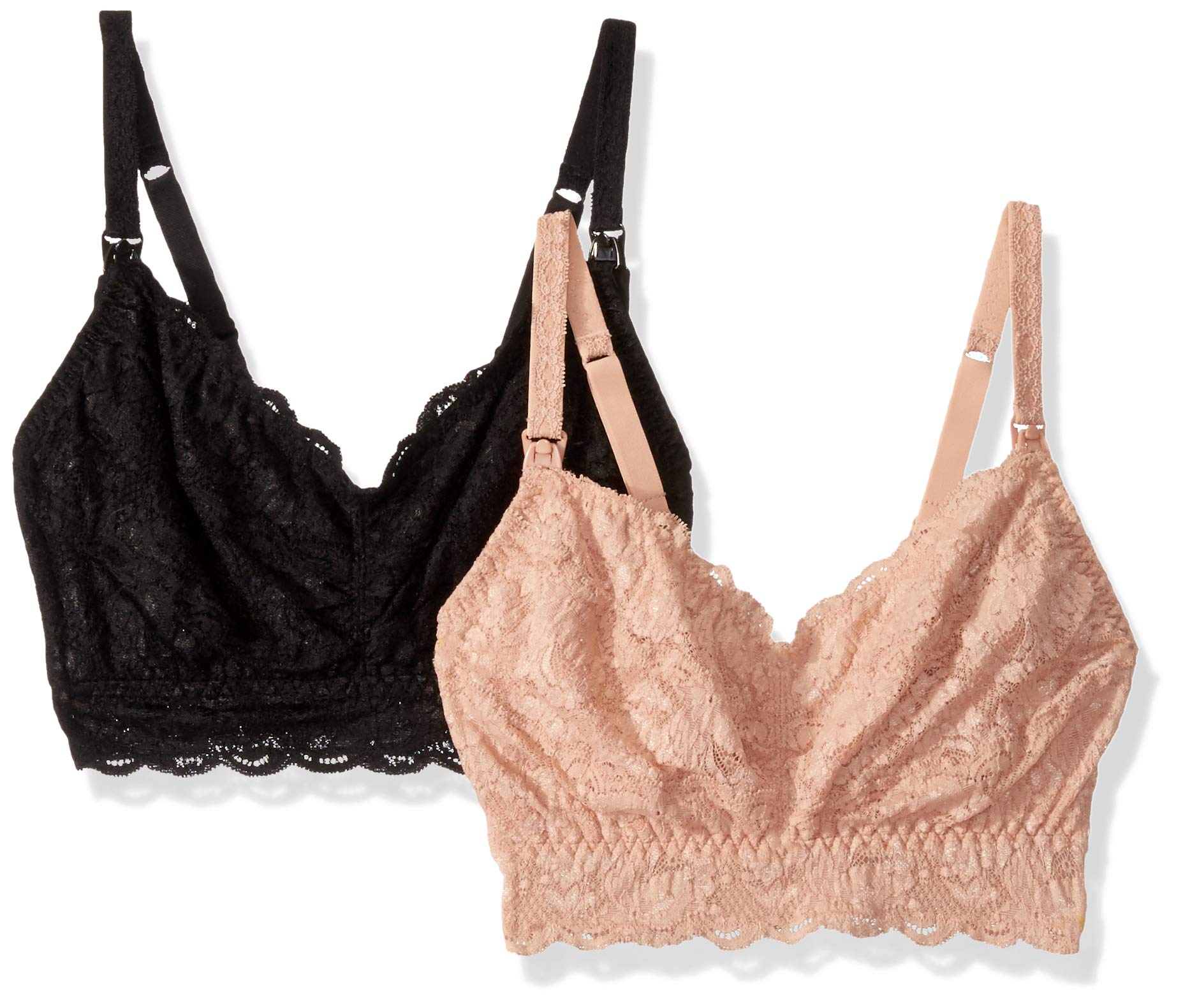 Cosabella Women's Say Never Curvy Maternity & Nursing Bra 2-Pack - Comfortable Support for Pregnancy & Breastfeeding Moms