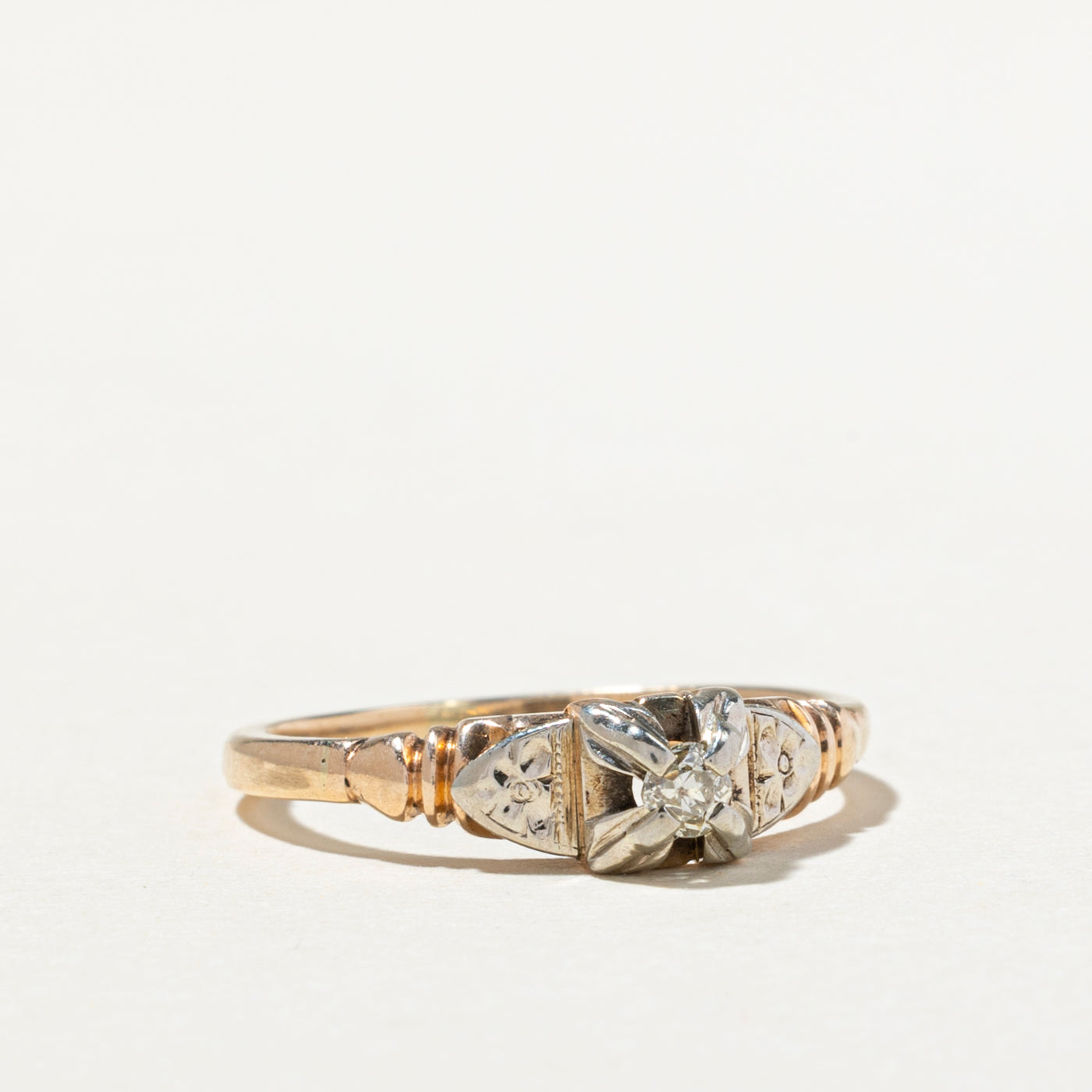 0.08ct Single Stone Illusion Set Diamond Engagement Ring - Size 5.5 - Perfect for Wedding Proposals & Anniversary Gifts