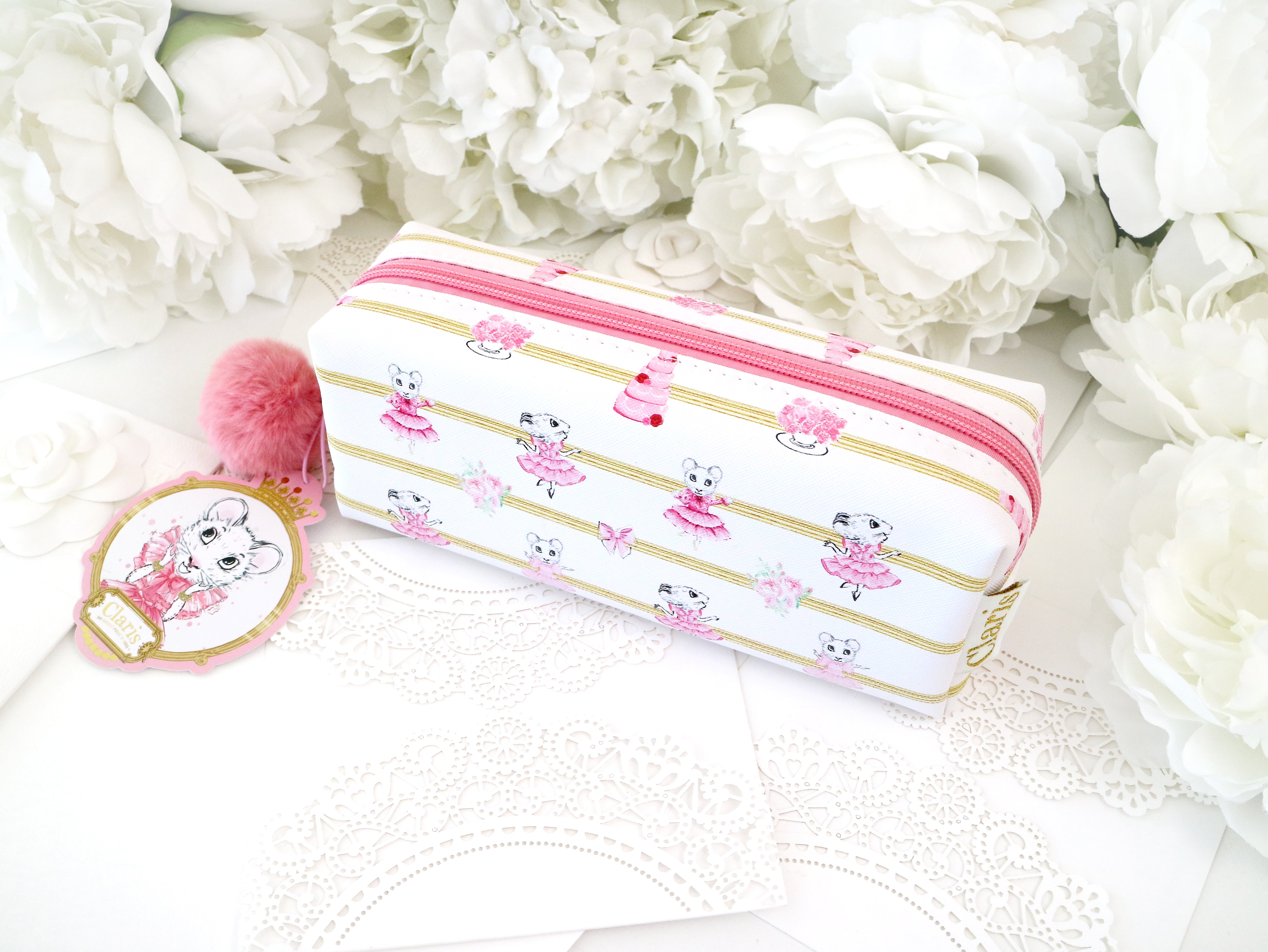 Claris The Mouse Magnificent Mess Pencil Case - Cute Mouse Design School Supplies for Kids - Perfect for Classroom, Homework & Art Projects