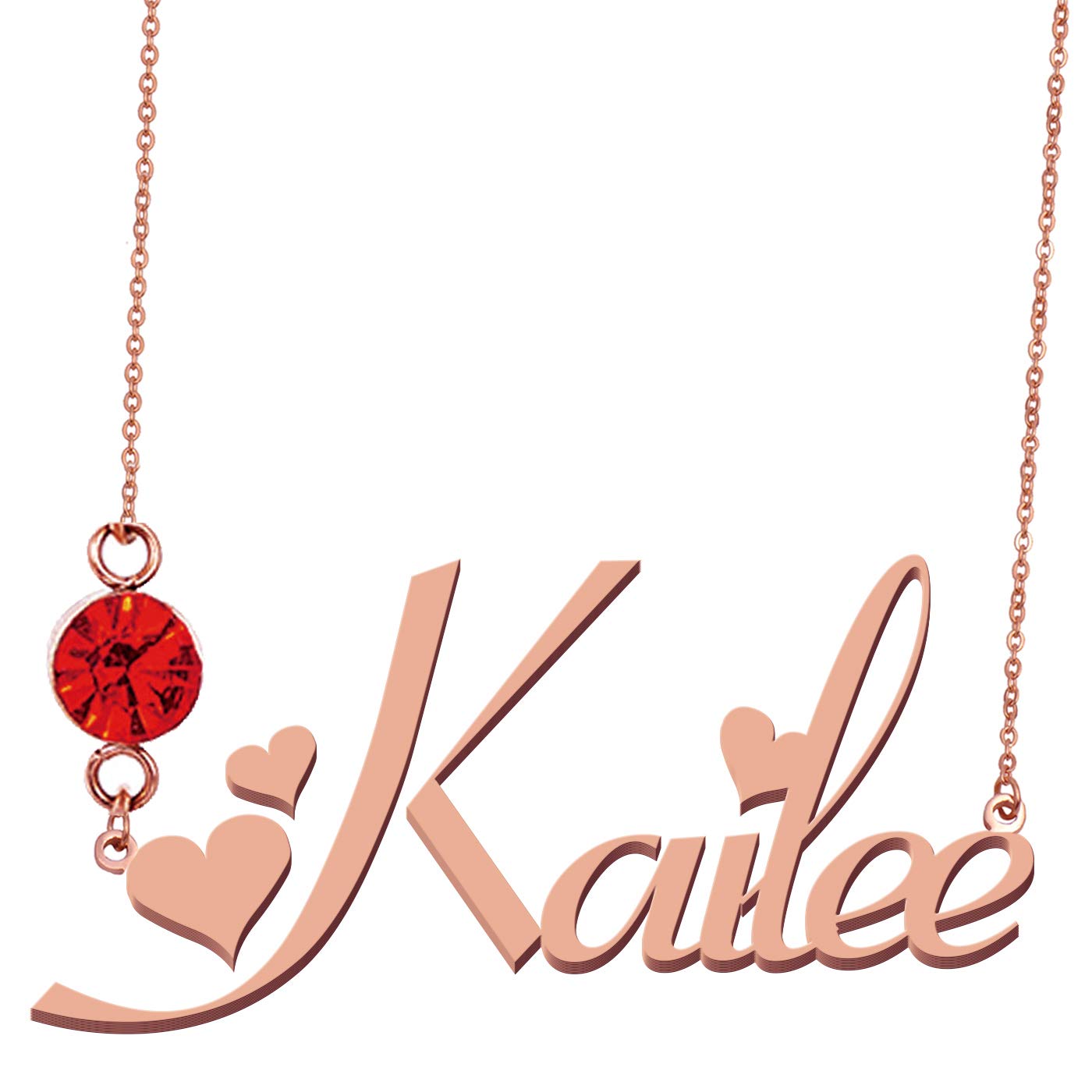 Personalized Name Necklace with Birthstone - Custom Engraved Jewelry for Women, Gifts for Her - Perfect for Birthdays, Anniversaries & Special Occasions