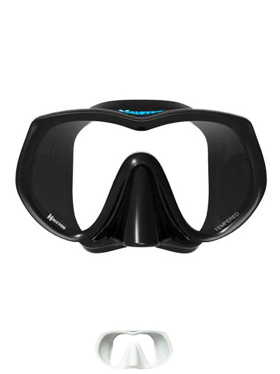 Halcyon H View Frameless Dive Mask - Premium Scuba Diving Gear for Clear Underwater Vision | Perfect for Snorkeling, Spearfishing & Marine Exploration