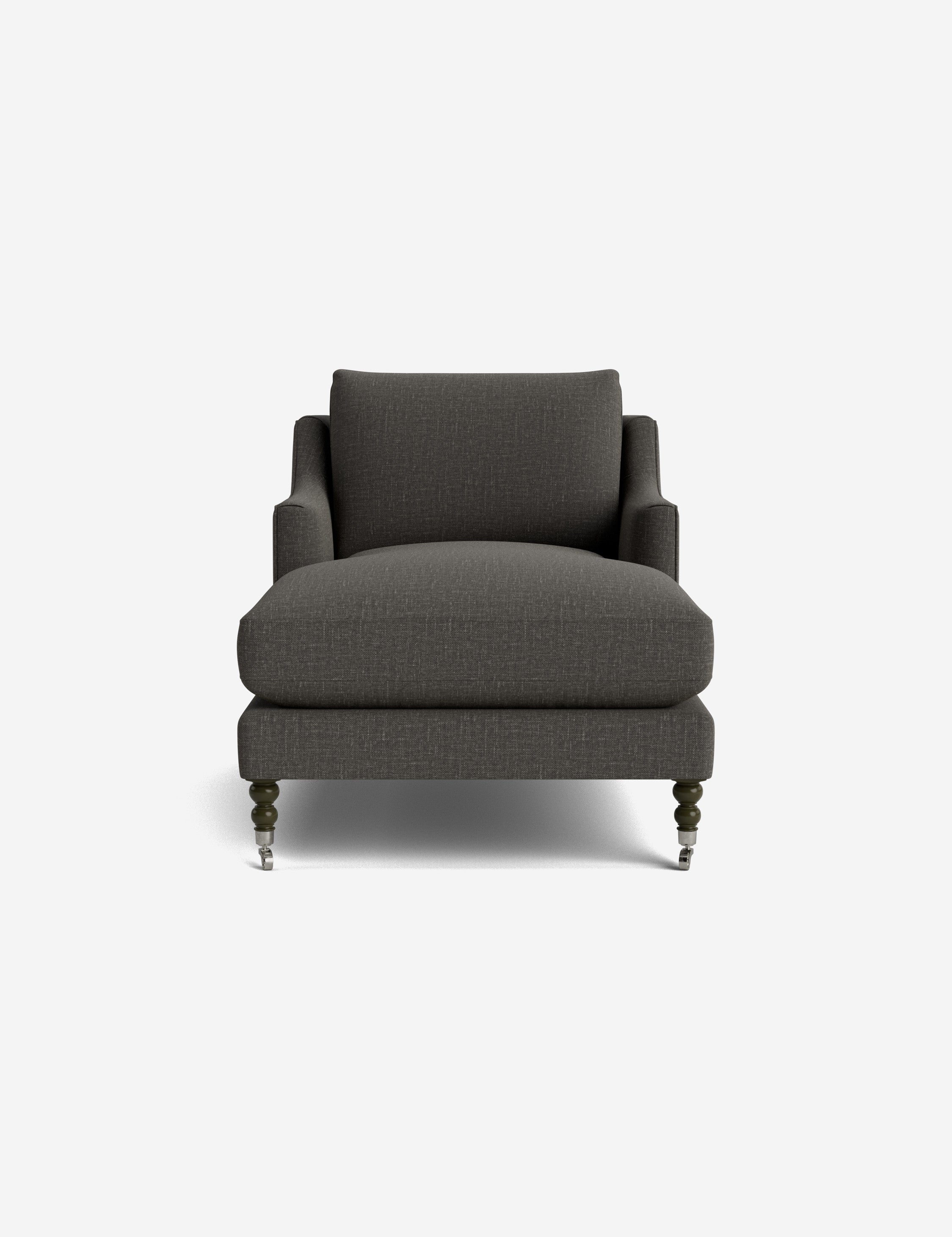 Fabienne Chaise Lounge Chair - Modern Accent Chair for Living Room, Bedroom & Office - Stylish Mid-Century Design with Upholstered Seat and Wooden Legs - Perfect for Relaxing, Reading & Home Decor