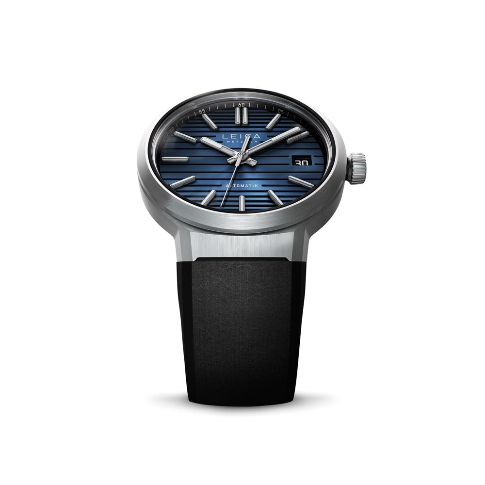 Leica ZM 11 Steel Midnight Blue Watch - Luxury Swiss Automatic Timepiece for Men - Perfect for Business, Formal Events & Collectors