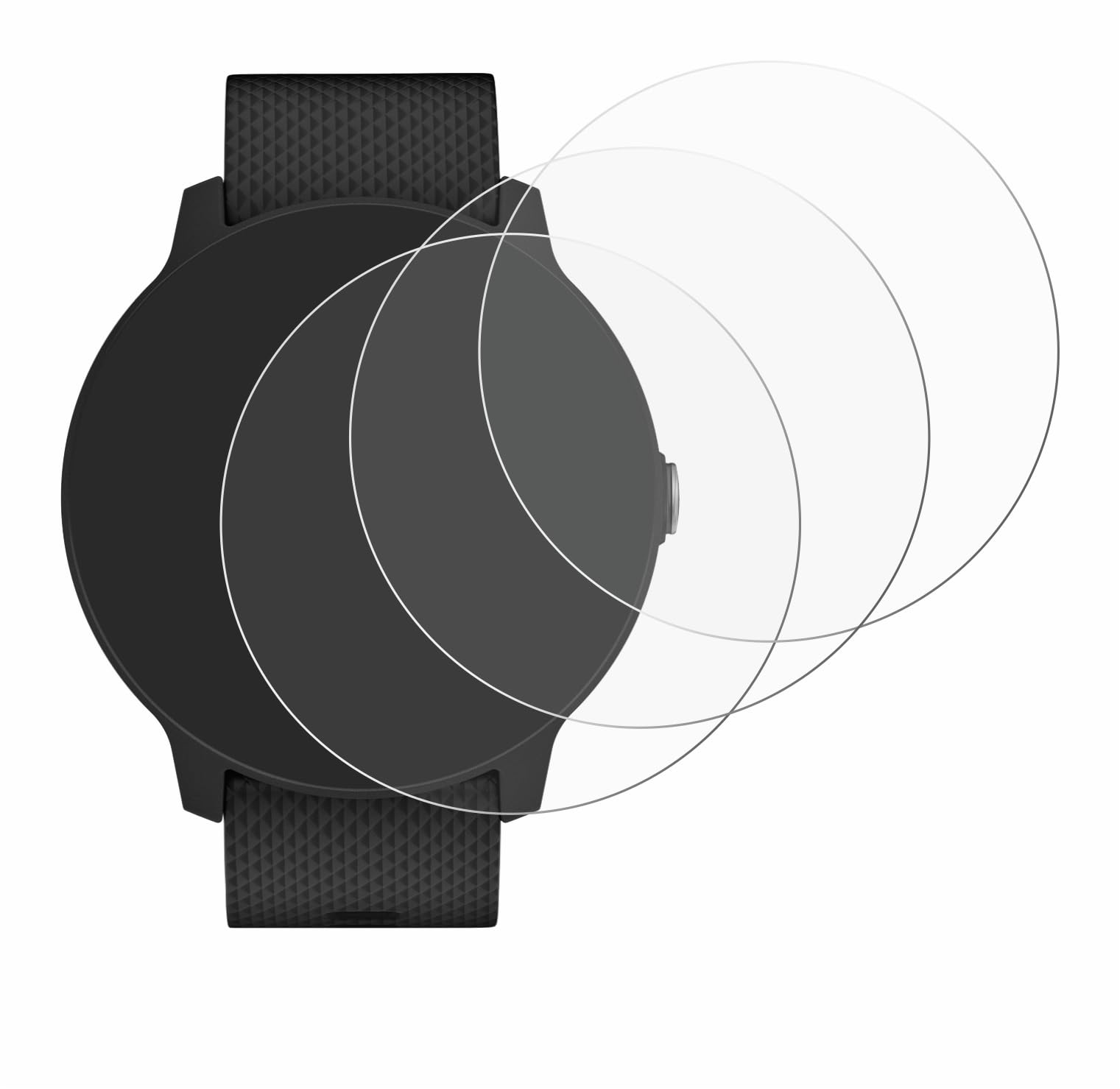 Garmin Vivoactive 3 Screen Protector 18-Pack - Clear Film for Music & Sports