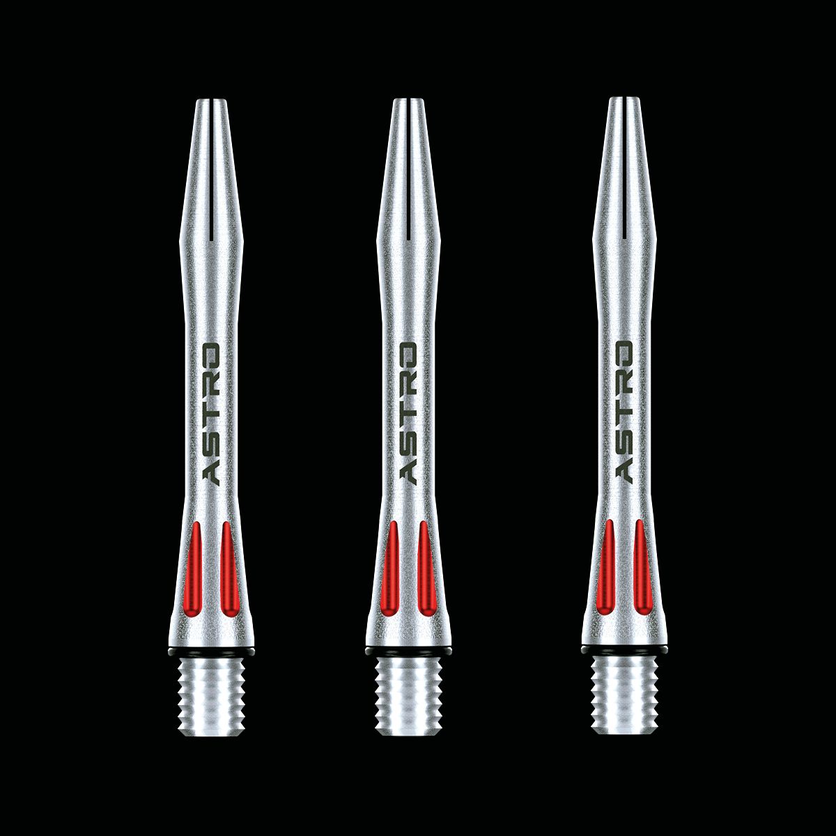 WINMAU Astro Red Aluminum Shafts for Darts - Professional Grade Lightweight Dart Shafts for Precision Throwing | Perfect for Tournaments, Bars & Home Practice