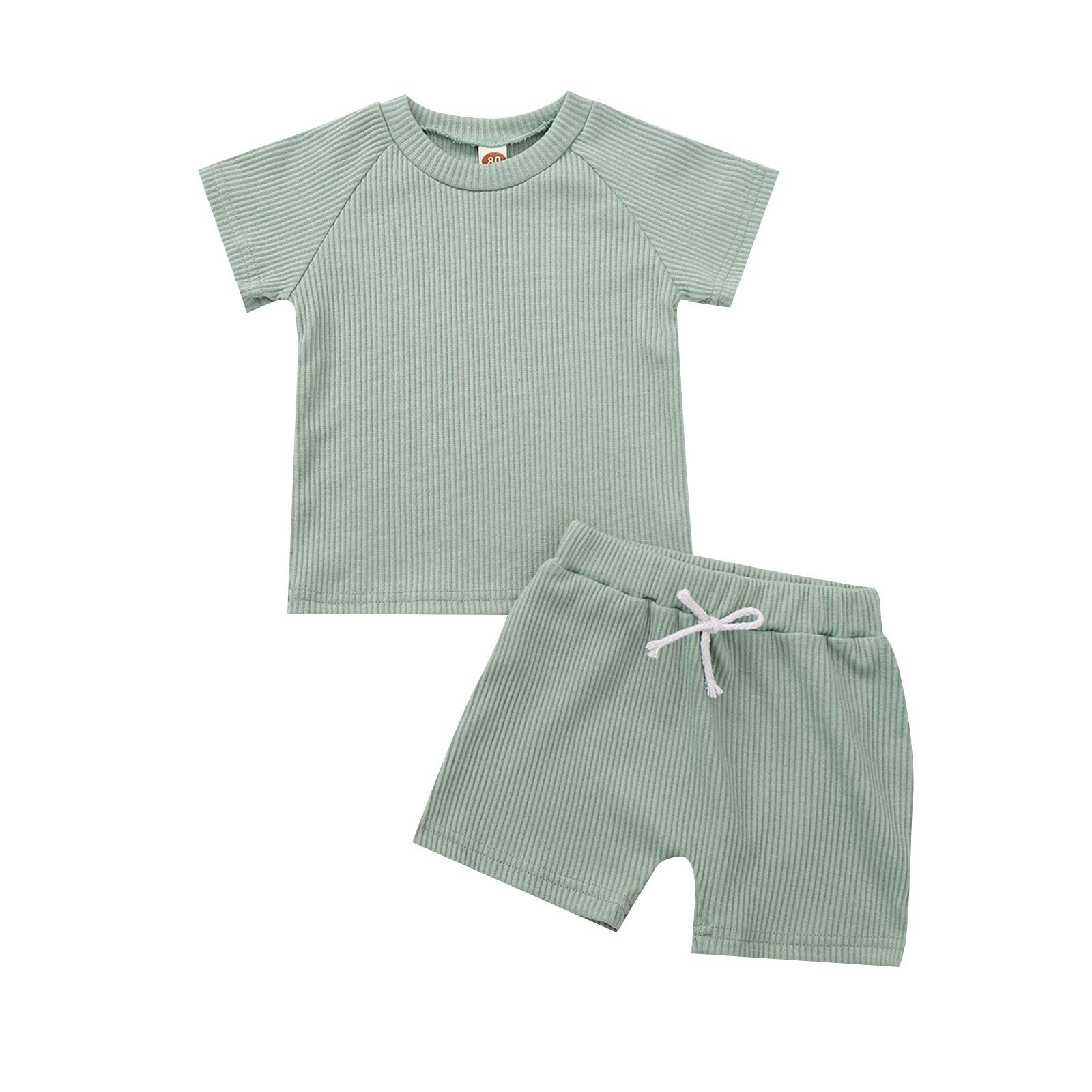 **Toddler Baby Boy Clothes Set - Short Sleeve Tops & Shorts - Cute Playwear for Infant Boys - Summer Outfits for Playtime, Daycare & Outdoor Activities**
