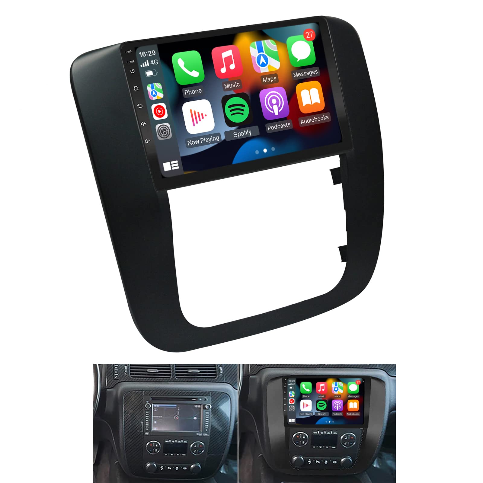 2007-2012 Chevy Tahoe Car Stereo with Wireless Apple CarPlay & Android Auto - 8-Core Android 11 Head Unit (2GB RAM/32GB ROM) - Perfect for Road Trips & Daily Commuting