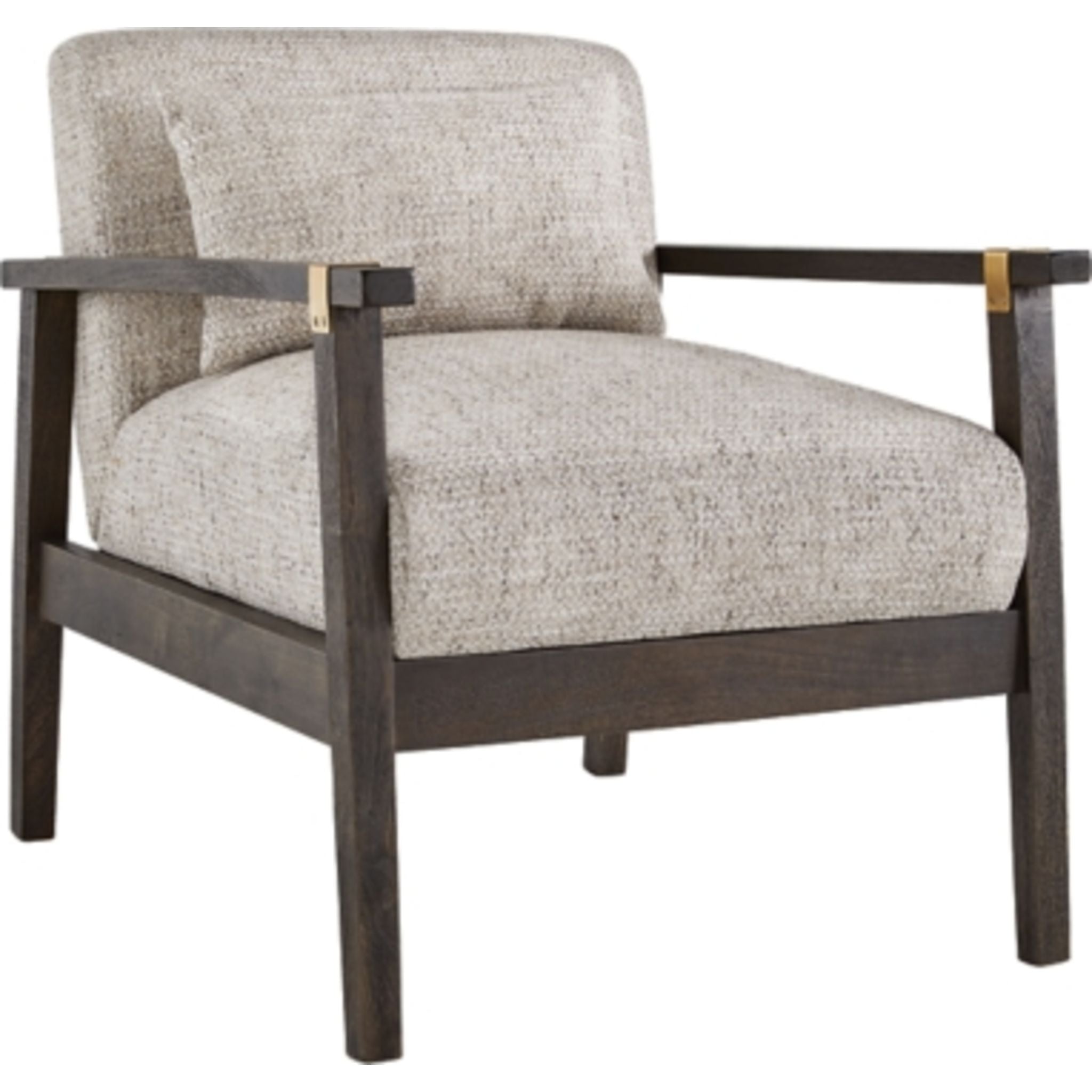 Balintmore Accent Chair in Cement Gray - Modern Living Room Armchair with Wooden Legs | Perfect for Home Office, Reading Nook & Lounge Areas