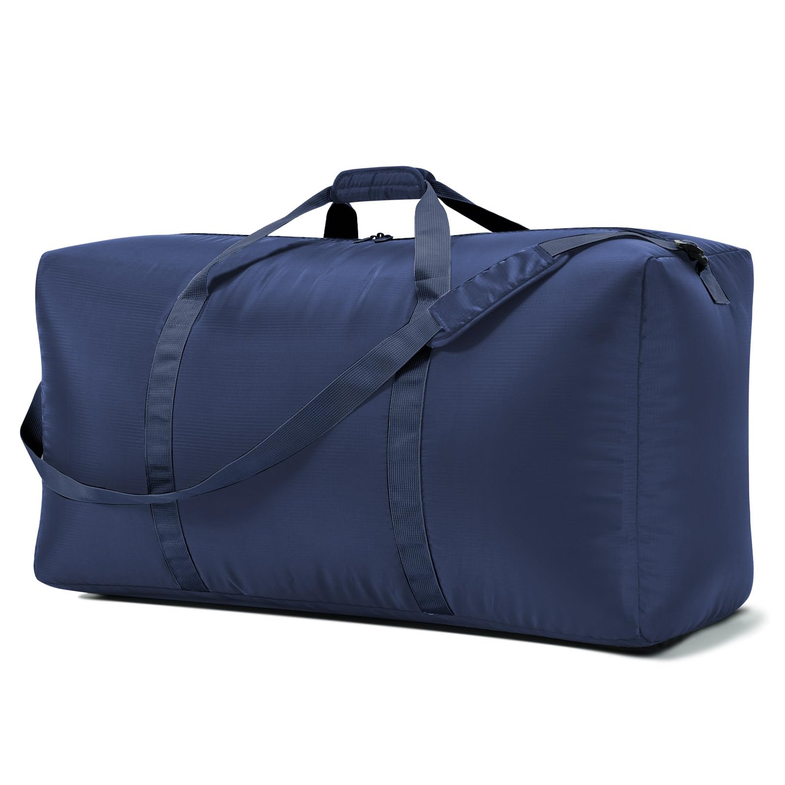 105L Extra Large Duffel Bag 32.5 Inch Lightweight Travel Luggage Bag for Gym, Camping & Sports - Navy Blue Waterproof Duffle with Shoulder Strap - Perfect for Weekend Trips & Outdoor Adventures
