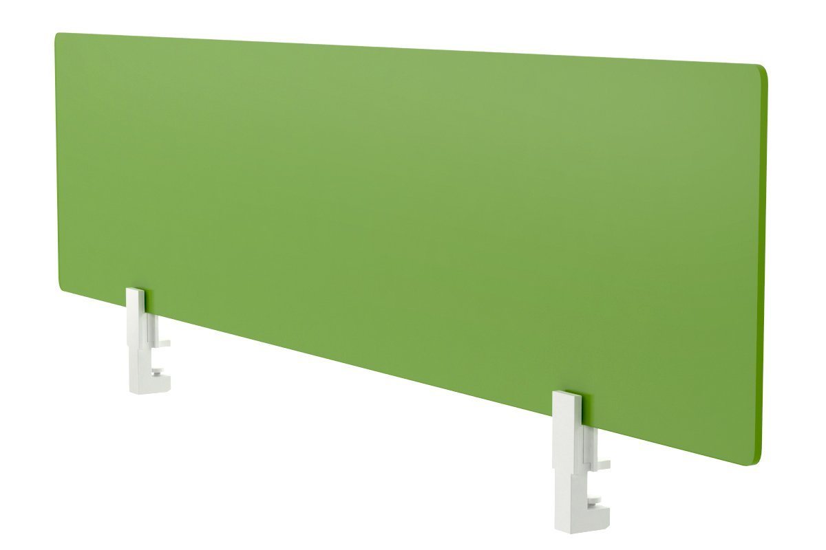 Lean Perspex Screen 400H x 1500W with White Bracket - Clear Acrylic Partition for Office, Retail, and Home Use
